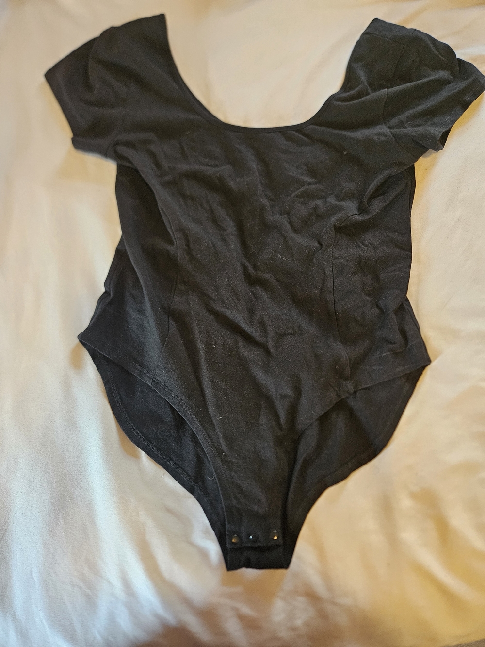 BONGO Black Short-Sleeve  Bodysuit